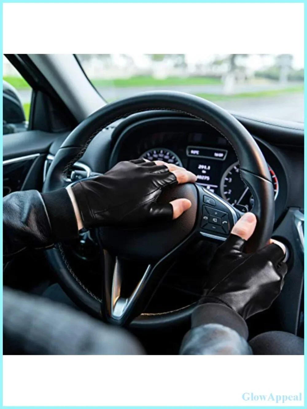 Fingerless PU Faux Leather Gloves for Driving, Outdoor Sports, Cosplay